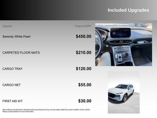 Serenity White Pearl 2023 Hyundai SANTA FE SEL 2.4