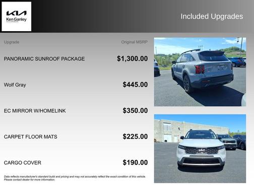 Wolf Gray 2023 Kia Sorento S