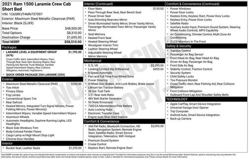 2021 RAM 1500 Laramie