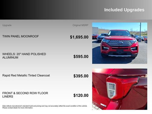 Rapid Red Metallic Tinted Clearcoat 2020 Ford Explorer Limited