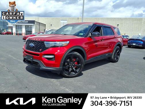 Rapid Red Metallic Tinted Clearcoat 2021 Ford Explorer ST