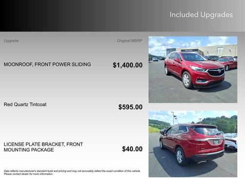 Red Quartz Tintcoat 2019 Buick Enclave Essence