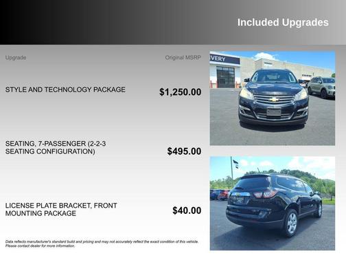 Mosaic Black Metallic 2017 Chevrolet Traverse 1LT