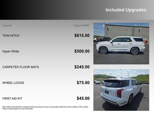 Hyper White 2025 Hyundai PALISADE Calligraphy