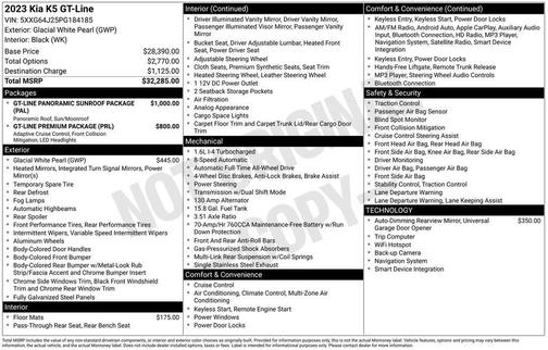2023 Kia K5 GT-Line