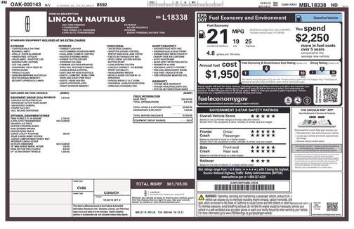 Silver Radiance 2021 Lincoln Nautilus Reserve