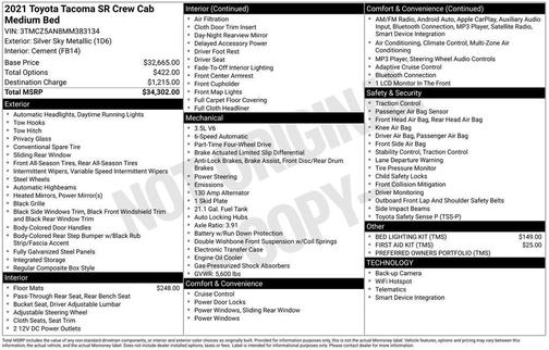 2021 Toyota Tacoma V6