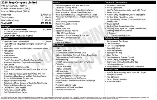 2018 Jeep Compass Limited