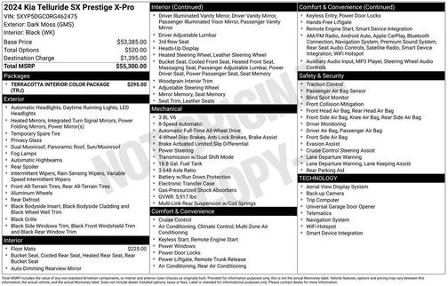 2024 Kia Telluride SX Prestige X-Pro