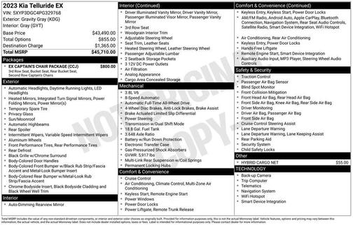 2023 Kia Telluride EX