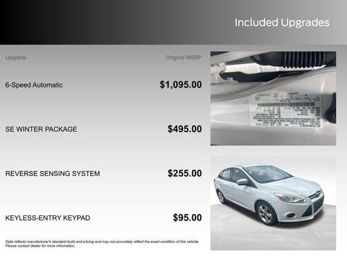 Oxford White 2014 Ford Focus SE