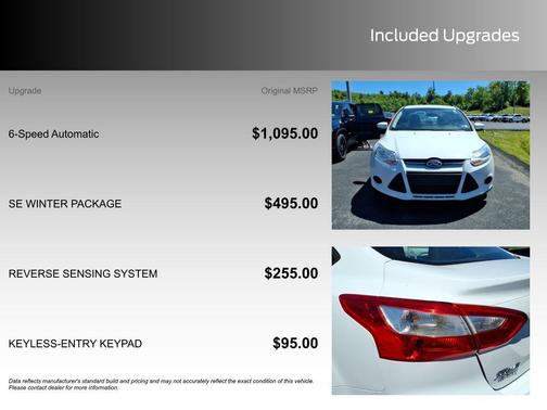 Oxford White 2014 Ford Focus SE