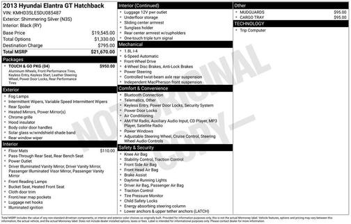 2013 Hyundai Elantra GT Base