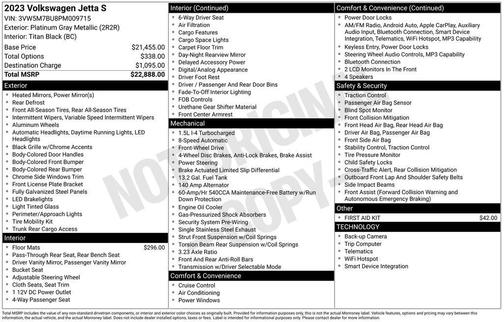 2023 Volkswagen Jetta 1.5T S