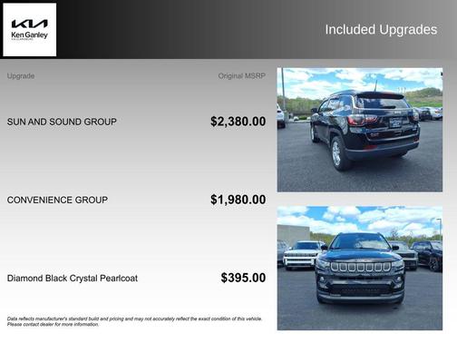 Diamond Black Crystal Pearlcoat 2022 Jeep Compass Latitude