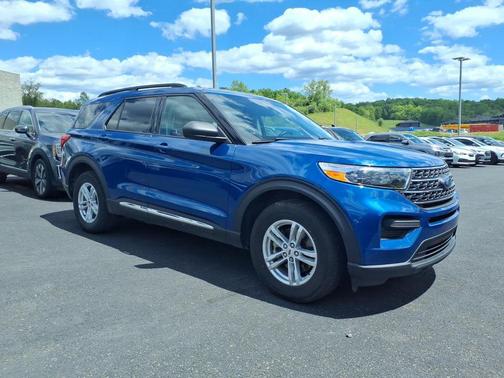 Blue 2022 Ford Explorer XLT