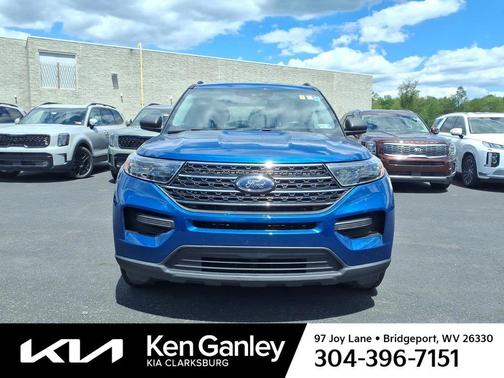 Blue 2022 Ford Explorer XLT