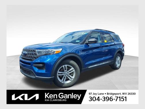 Blue 2022 Ford Explorer XLT