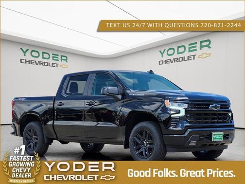 Black 2025 Chevrolet Silverado 1500 RST Truck