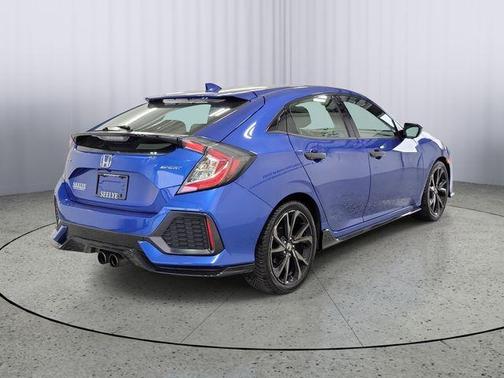 Blue 2018 Honda Civic Sport
