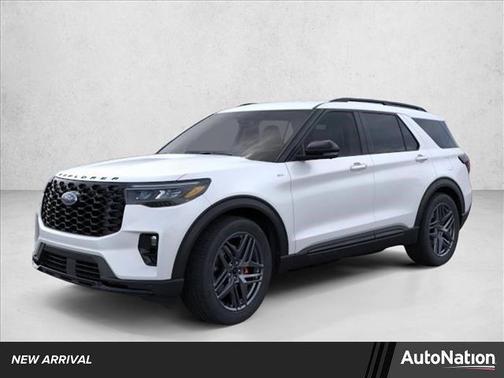 Star White Metallic Tri-Coat 2026 Ford Explorer ST-Line