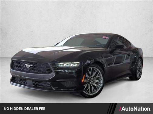 Shadow Black 2025 Ford Mustang EcoBoost Premium