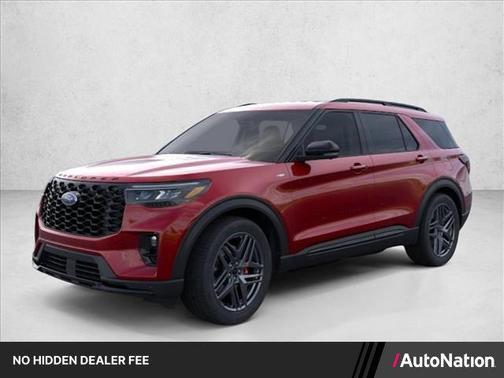Rapid Red Metallic Tinted Clearcoat 2026 Ford Explorer ST-Line