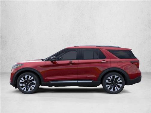 Rapid Red Metallic Tinted Clearcoat 2026 Ford Explorer Platinum