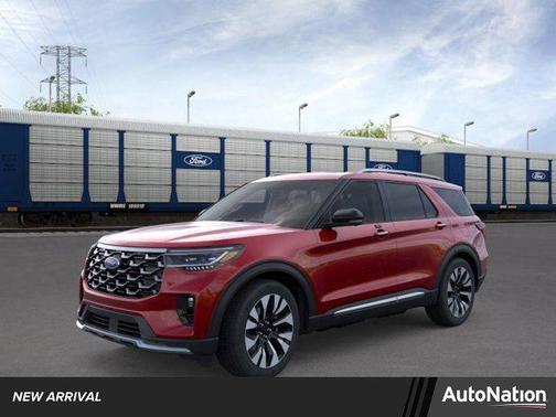 Rapid Red Metallic Tinted Clearcoat 2026 Ford Explorer Platinum