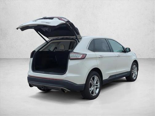 White Platinum Metallic Tri-Coat 2018 Ford Edge Titanium