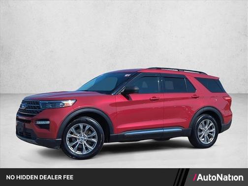 Rapid Red Metallic Tinted Clearcoat 2021 Ford Explorer XLT