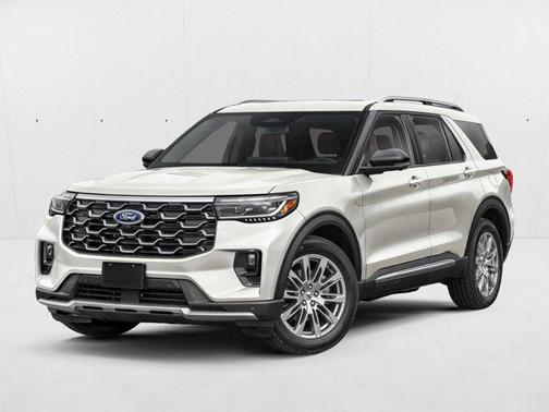 Star White Metallic Tri-Coat 2026 Ford Explorer Platinum