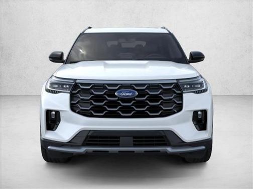 Star White Metallic Tri-Coat 2026 Ford Explorer Platinum