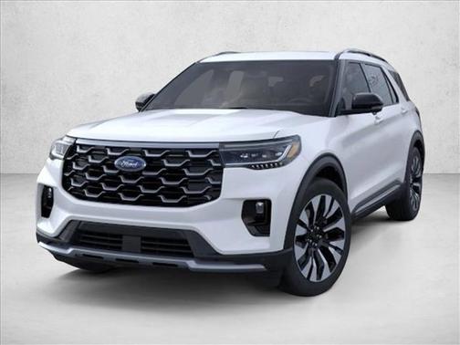Star White Metallic Tri-Coat 2026 Ford Explorer Platinum