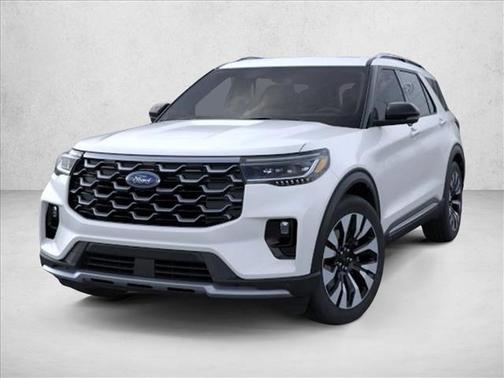 Star White Metallic Tri-Coat 2026 Ford Explorer Platinum