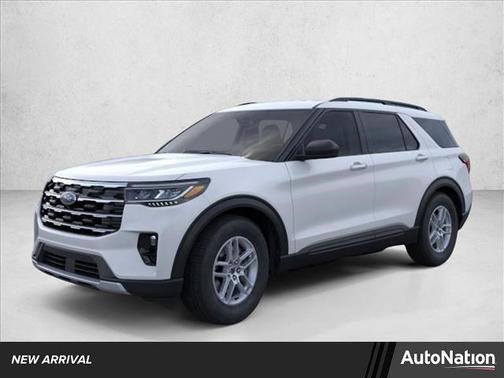 Space White Metallic 2026 Ford Explorer Active