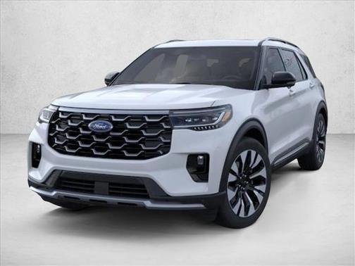 Space White Metallic 2026 Ford Explorer Platinum