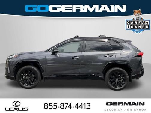 Magnetic Gray Metallic/Midnight Black Metallic 2023 Toyota RAV4 Hybrid SE