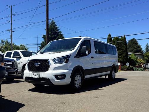 Oxford White 2023 Ford Transit-350 XLT