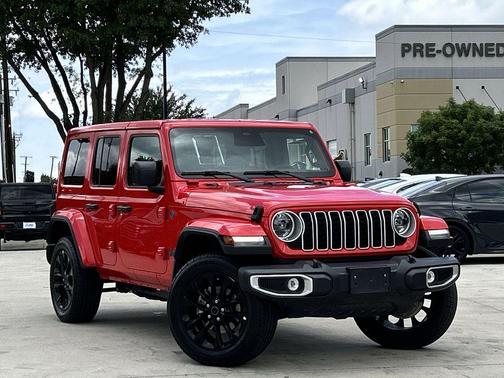 Firecracker Red Clearcoat 2025 Jeep Wrangler 4xe Sahara