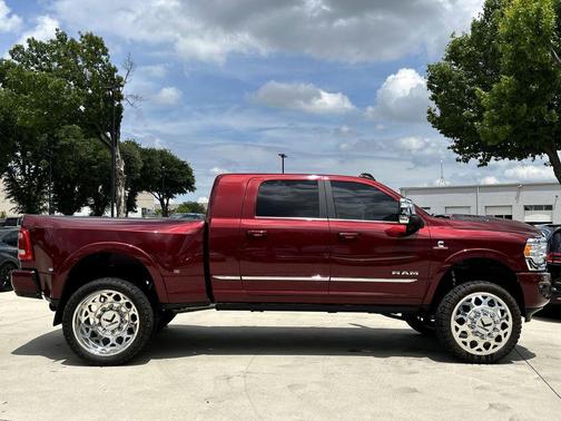 Delmonico Red Pearlcoat 2023 RAM 3500 Limited Mega Cab 4x4 6'4' Box
