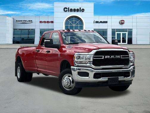 Flame Red Clearcoat 2024 RAM 3500 Tradesman Crew Cab 4x4 8' Box