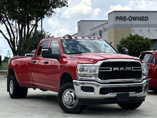 Flame Red Clearcoat 2024 RAM 3500 Tradesman Crew Cab 4x4 8' Box