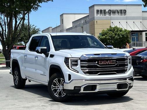 Summit White 2025 GMC Sierra 1500 SLT