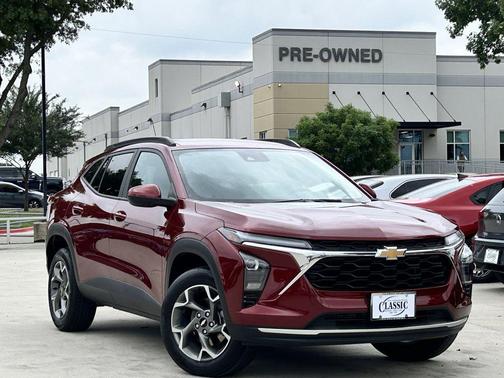 Crimson Metallic 2025 Chevrolet Trax LT