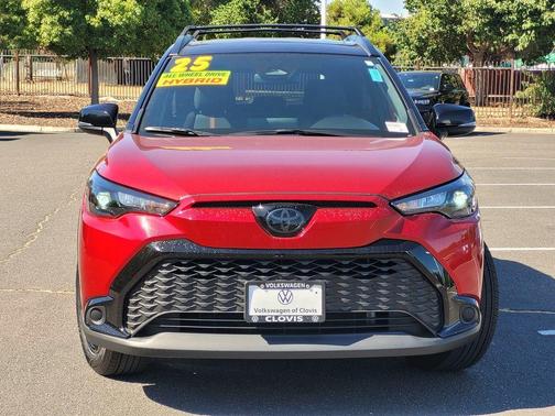 Red Crystal 2025 Toyota Corolla Cross Hybrid NIGHTSHADE