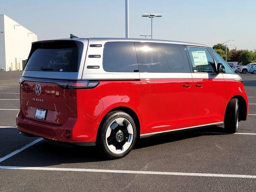 Cherry Red W/Metro Silver Upper 2025 Volkswagen ID. Buzz Pro S Plus