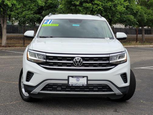 Pure White 2021 Volkswagen Atlas 2.0T S