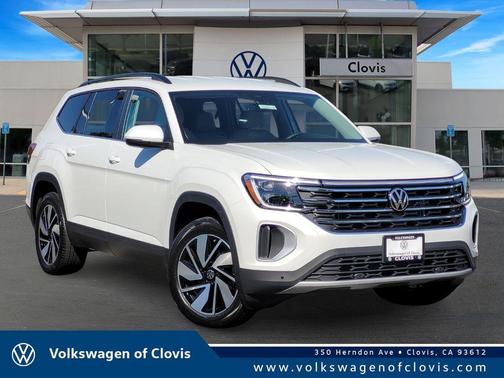 Opal White Pearl 2026 Volkswagen Atlas 2.0T SE W/TECHNOLOGY