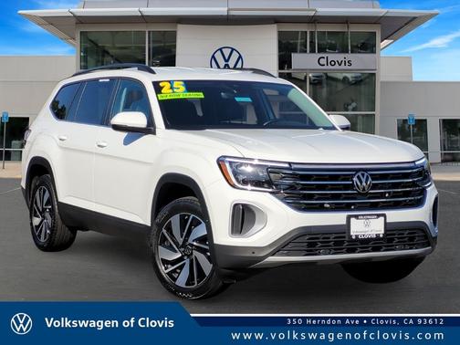 White 2025 Volkswagen Atlas 2.0T SE w/Technology